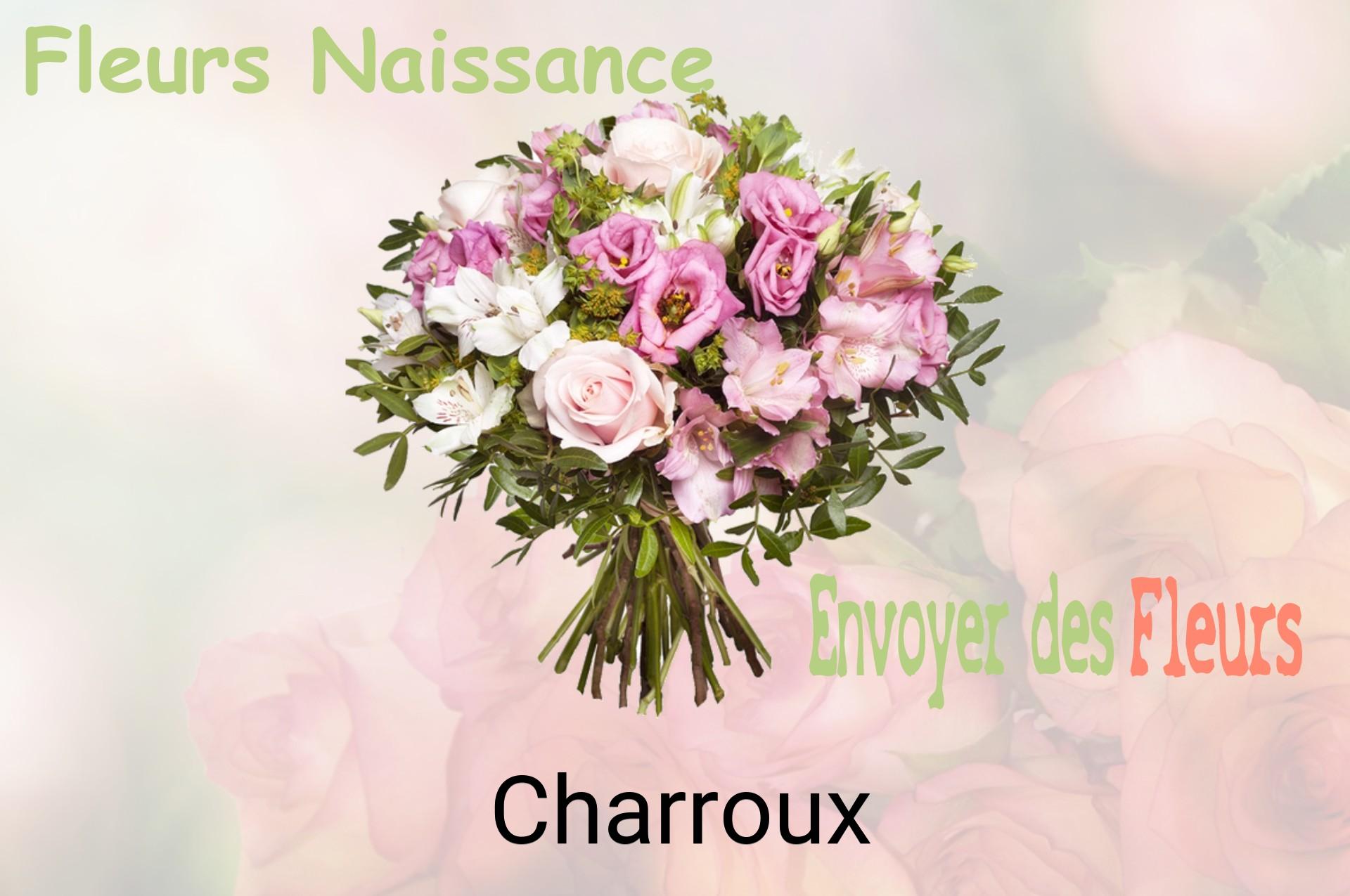Bouquet de fleurs de naissance livré à Charroux
